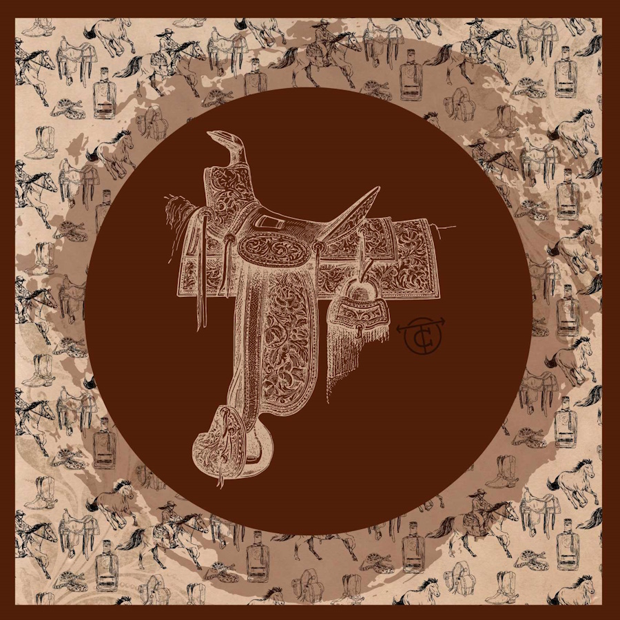 (image for) Old West High Back Saddle Wild Rag